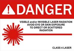 Laser Warning Sign Laser Warning Sign