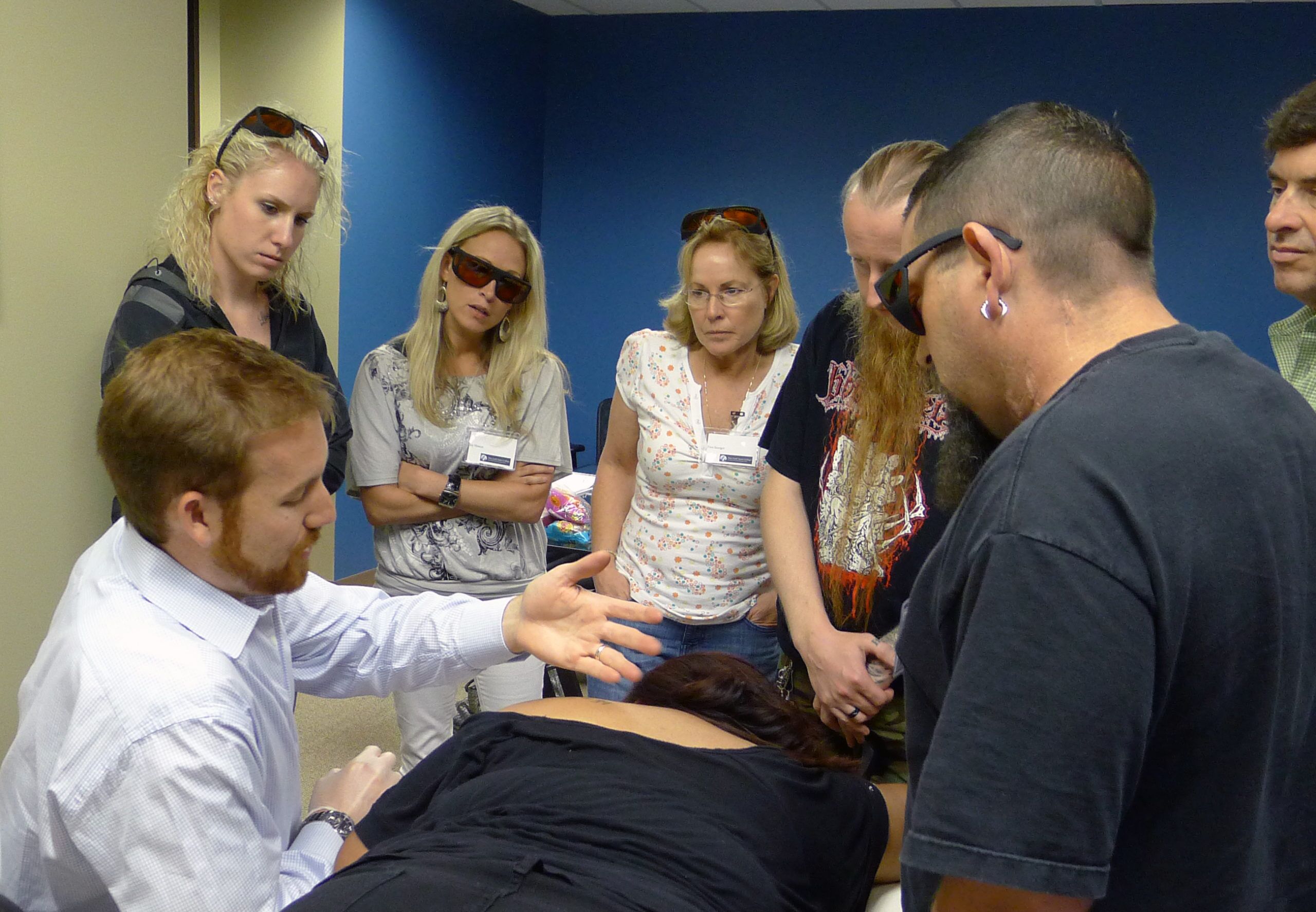 Ryan with Patient Helping Start Your Laser Tattoo Removal Business