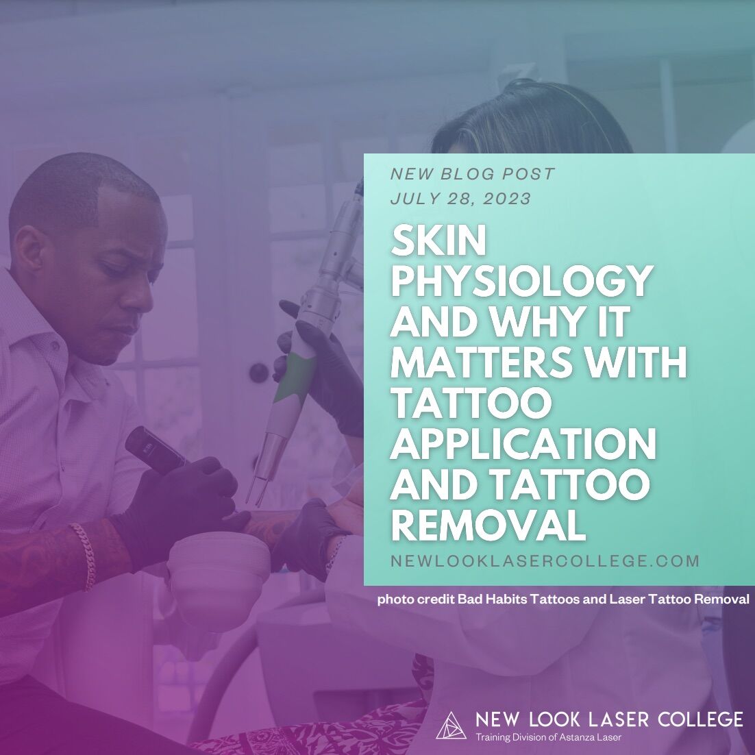 NLLC blog featured image bad habits Skin Physiology and why it Matters with Tattoo Application and Tattoo Removal
